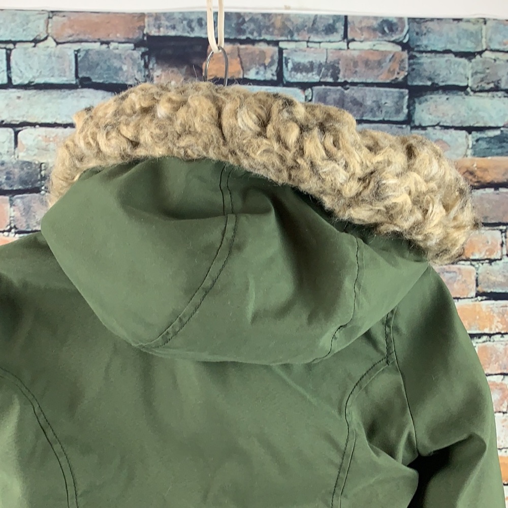 Hollister heritage green hooded coat size S - Picture 4 of 12